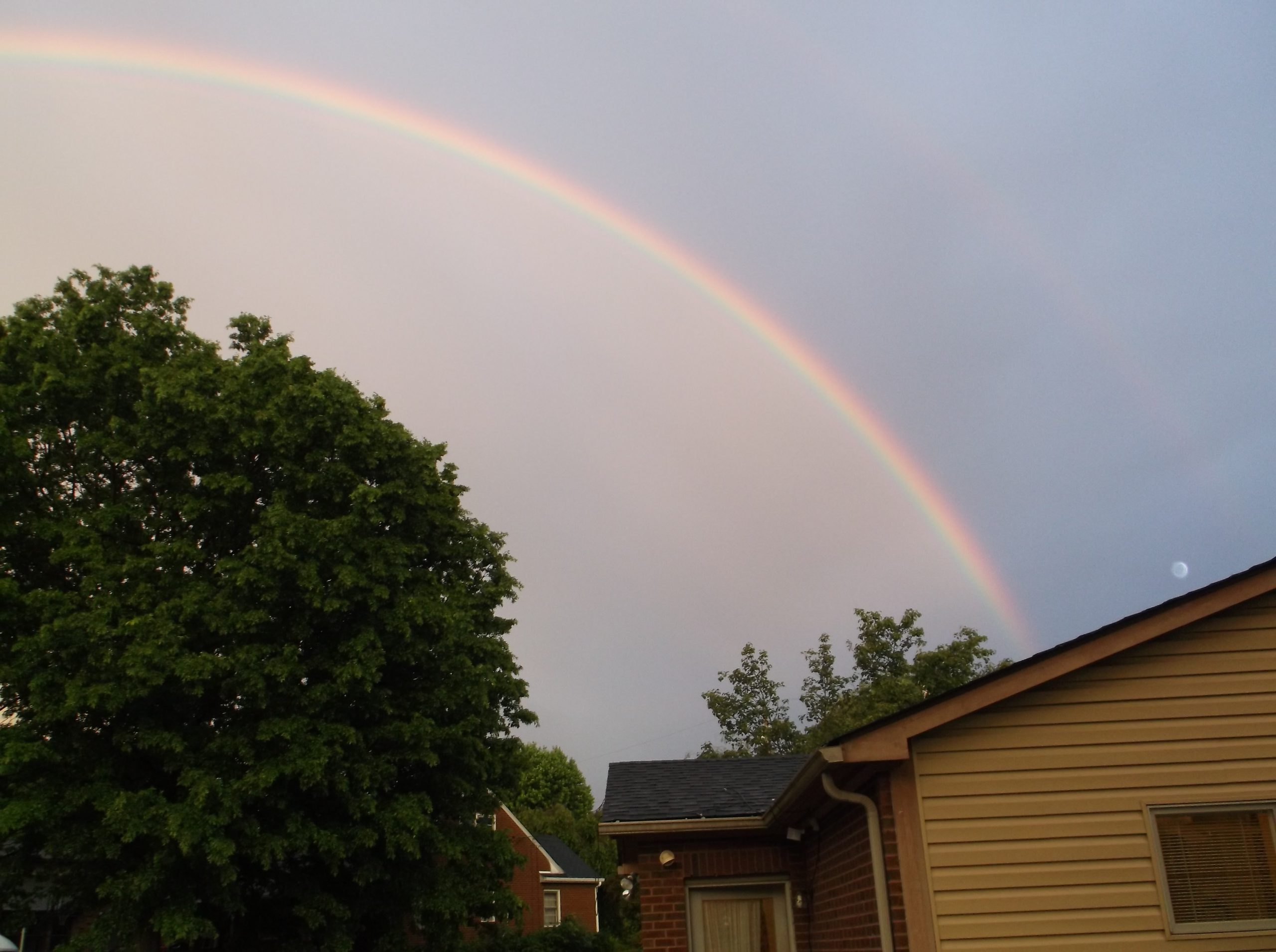 Rainbow over Verlands housing